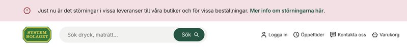 Foto: Skärmavbild Systembolaget.se Foto: Skärmavbild Systembolaget.se